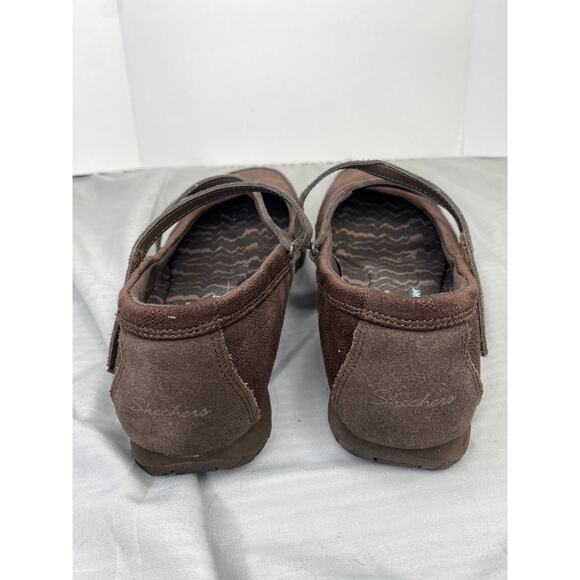 Skechers Womens Brown 49405 Relaxed Fit Air Cooled Memory Foam Shoes Size 8 - Picture 2 of 6